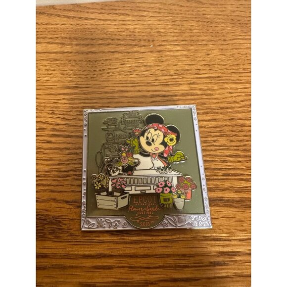 DISNEY WDW EPCOT FLOWER & GARDEN FESTIVAL 2018 FARM HOUSE MINNIE PIN LE - Picture 1 of 2